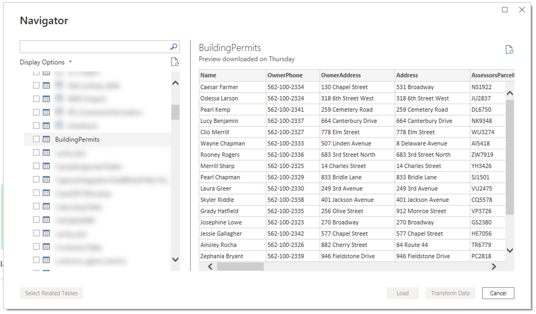 Navigate OData feed